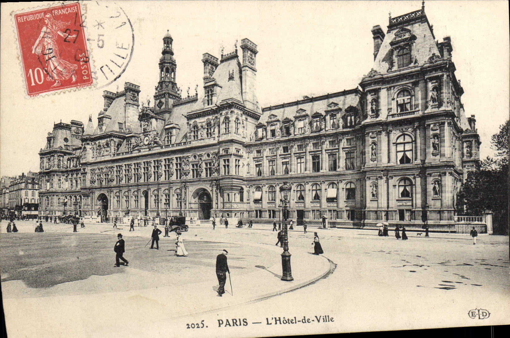 CPA Paris L'Hotel de Ville