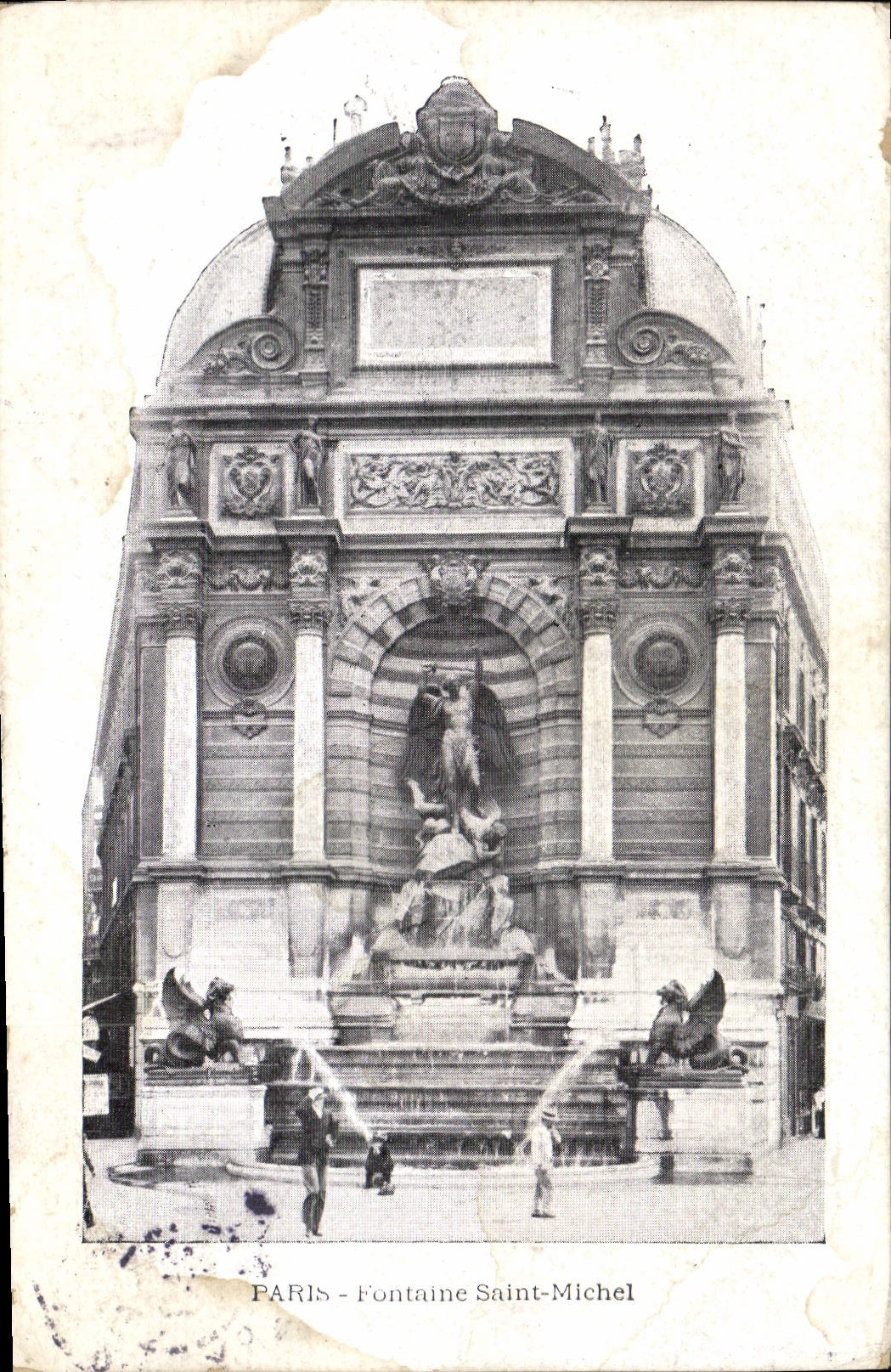 CPA Paris Fontainne Saint Miche 