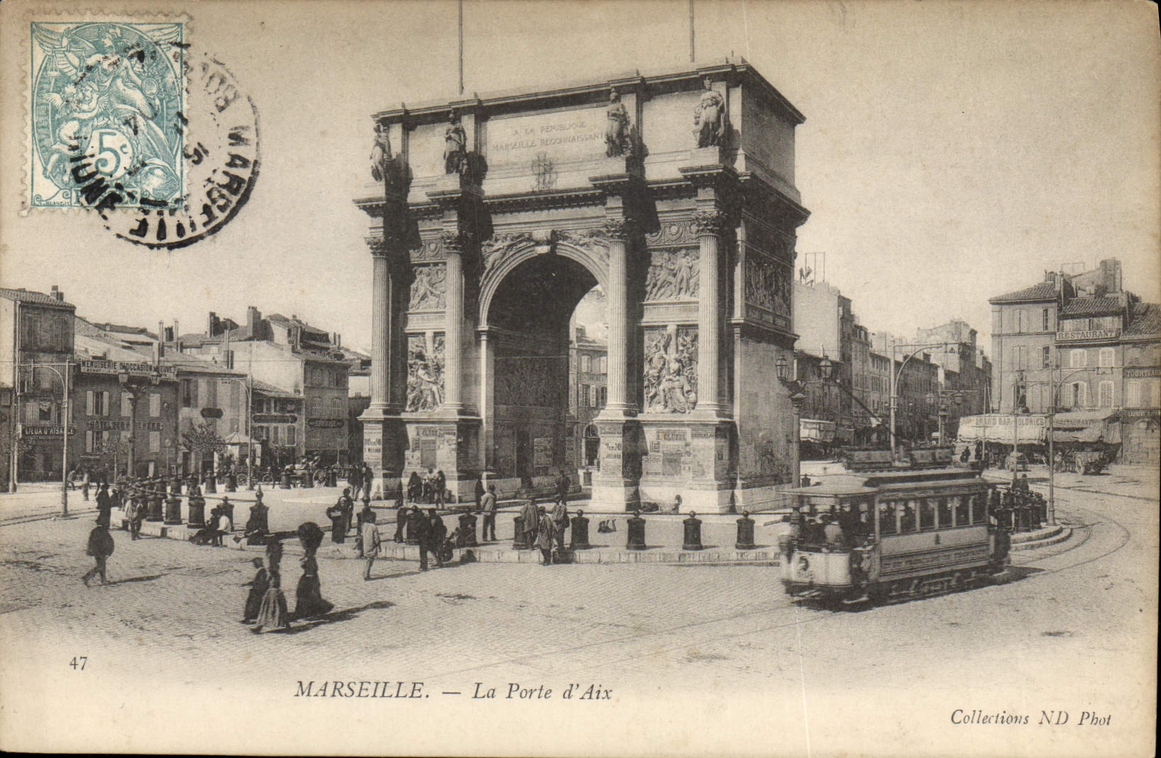 CPA Marseille La Porte d'Aix Tramway