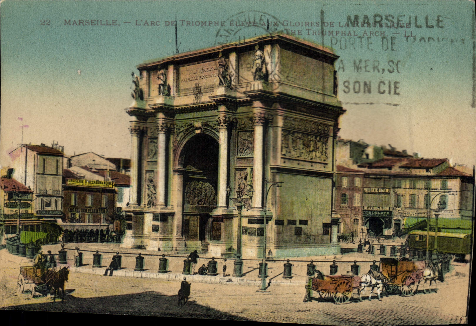 CPA Marseille L'Arc de Triomphe