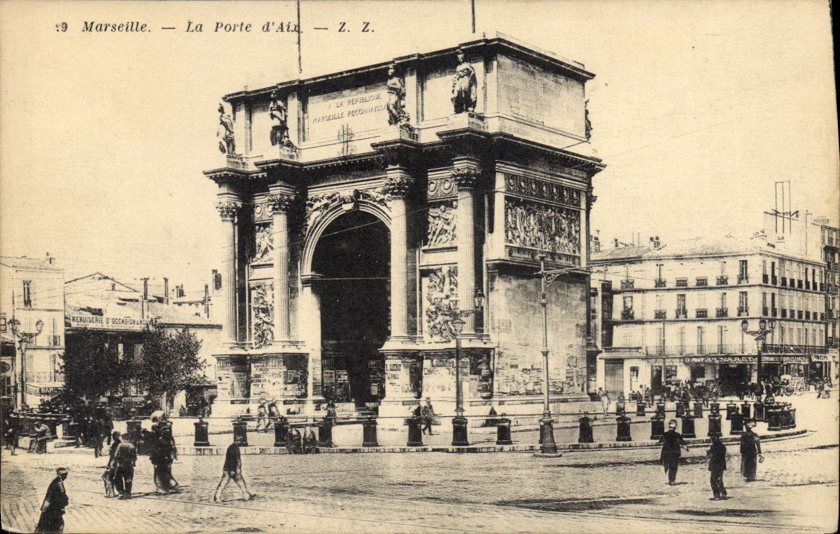 CPA Marseille La Porte d'Aix Z Z