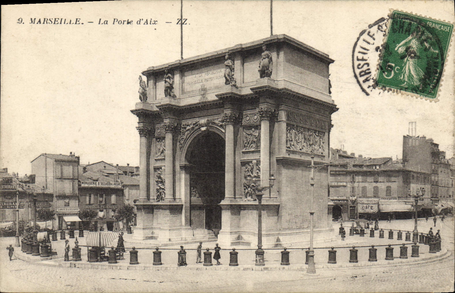 CPA Marseille La Porte d'Aix Z Z