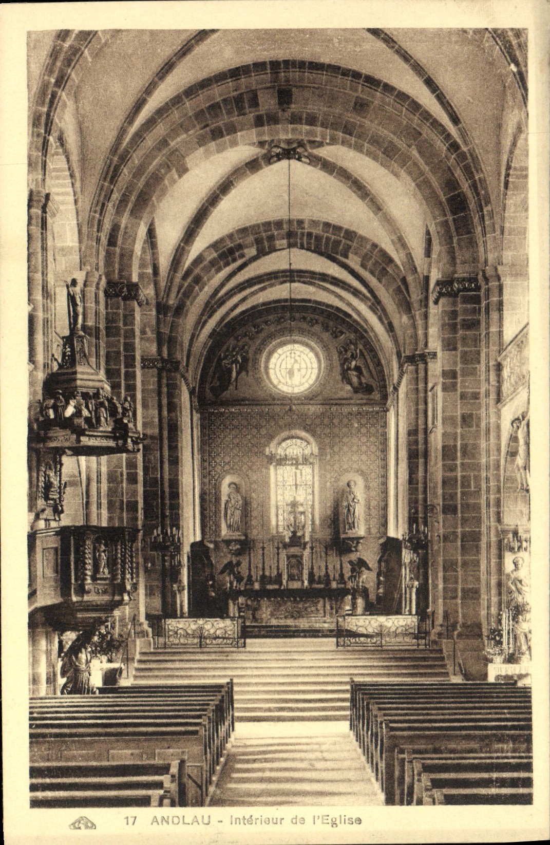 CPA Andlau Interieur de l'Eglise