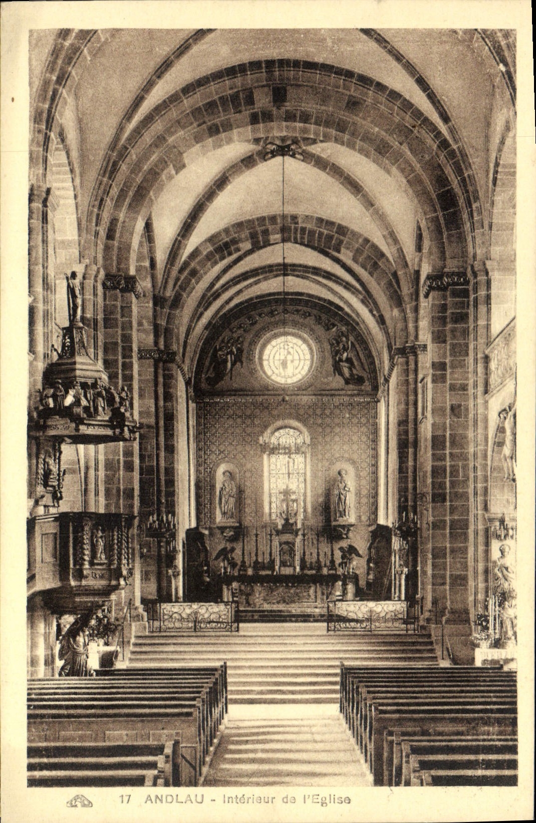 CPA Andlau Interieur de l'Eglise