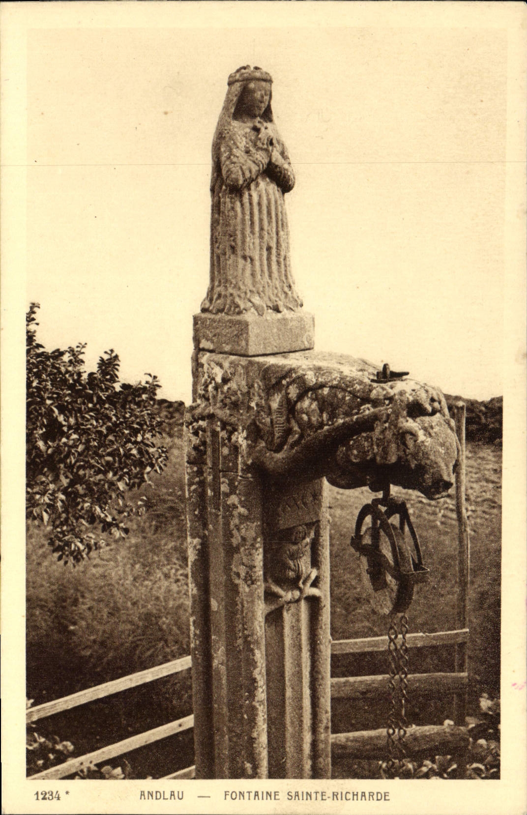 CPA Andlau Fontaine Sainte Richarde