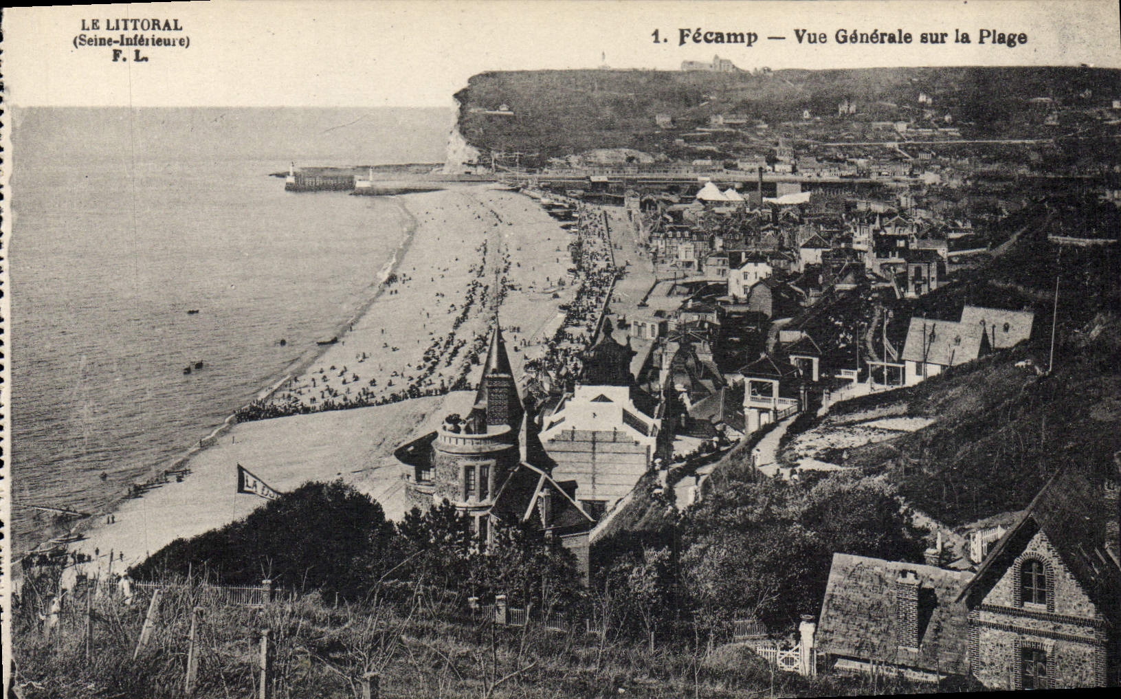 CPA Fecamp Vue Generale sur la Plage 