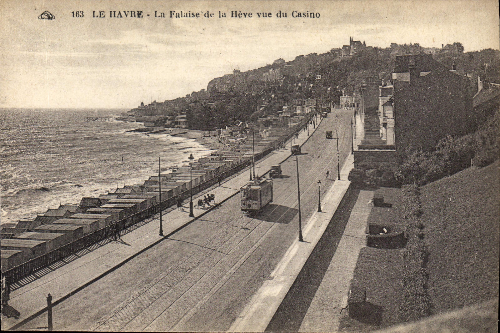 CPA Le Havre La Falais de la Heve Vue du Casino