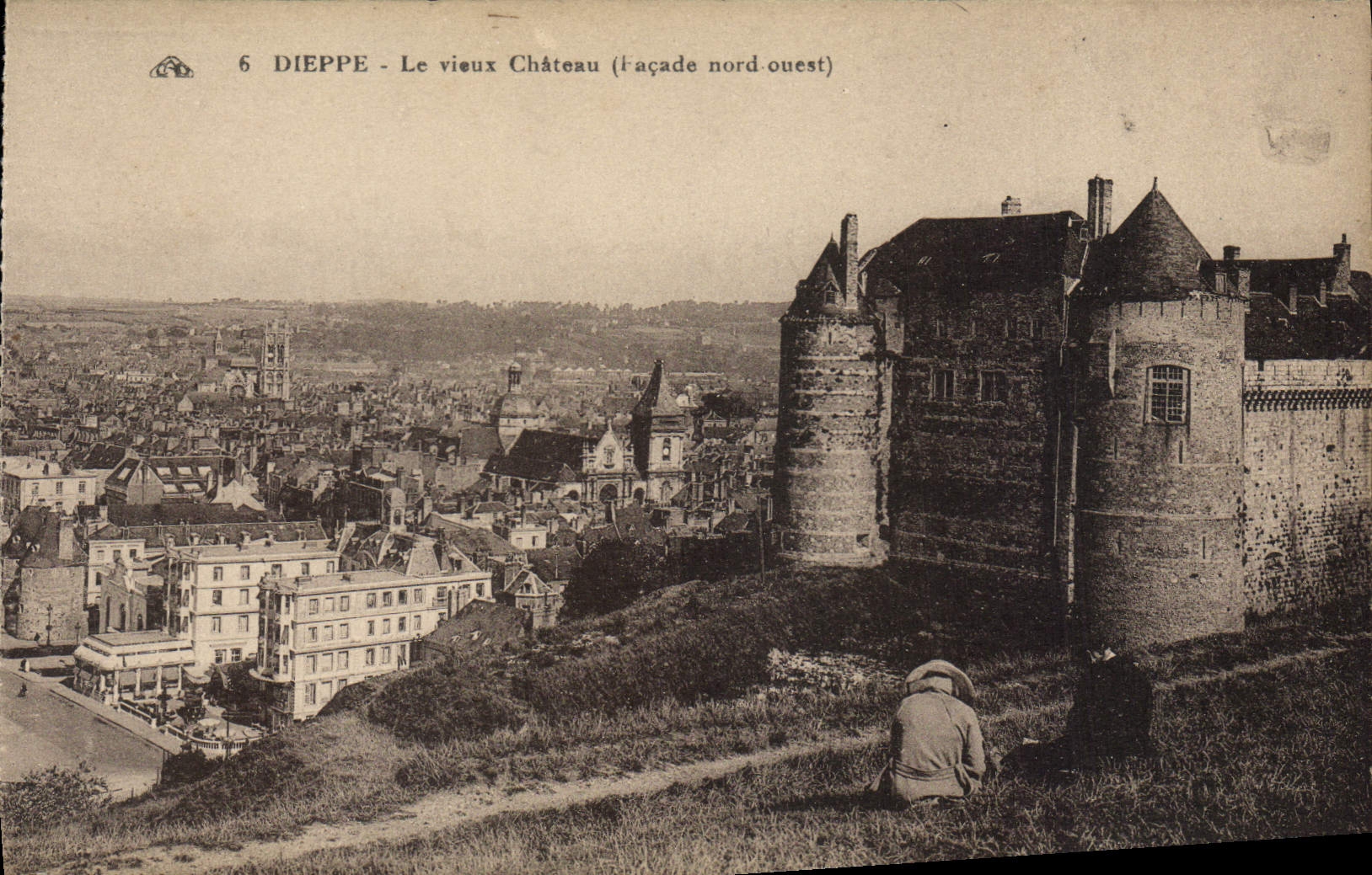 CPA Dieppe Le Vieux Chateau Facade nord ouest 