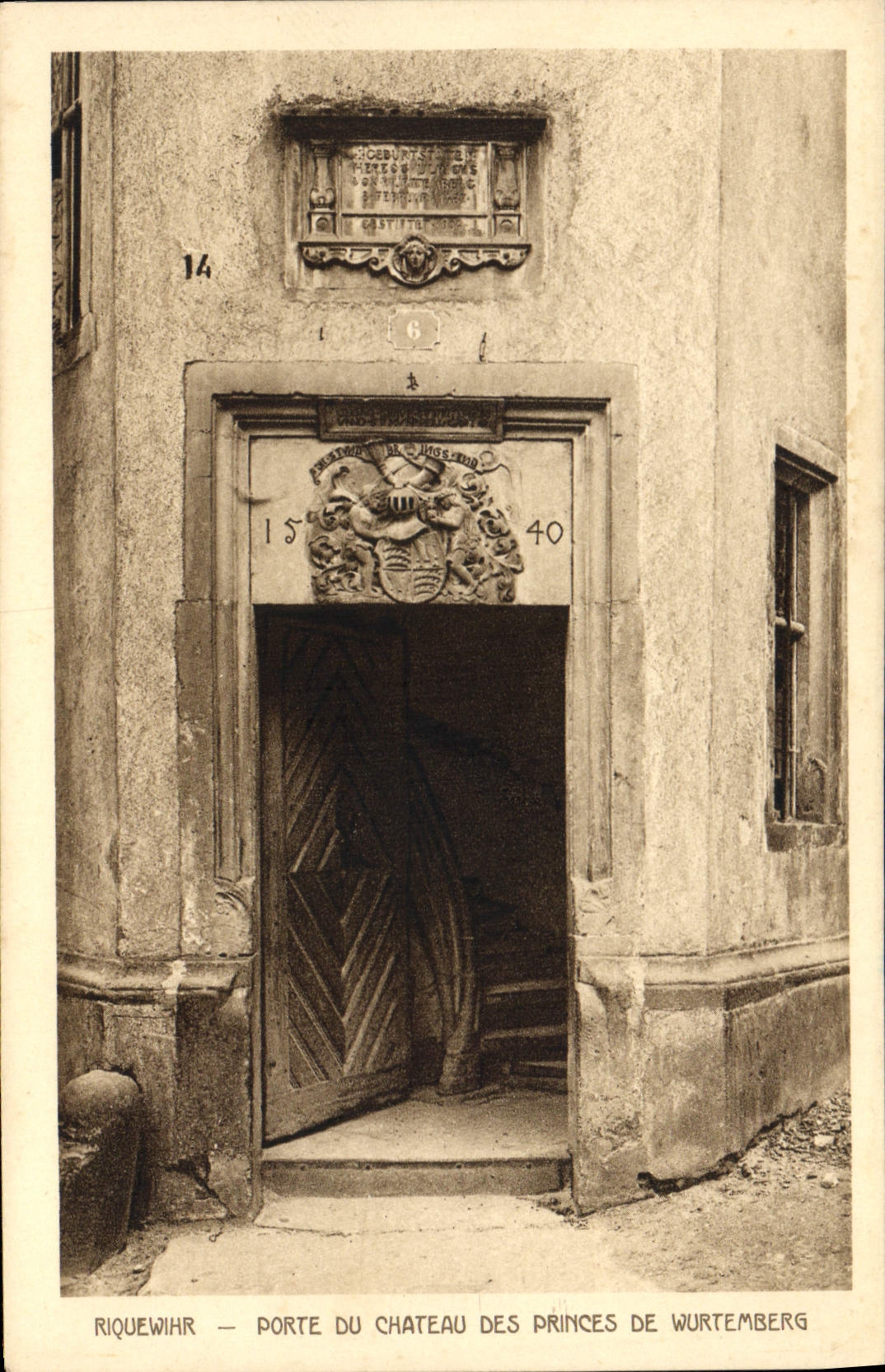 CPA Riquewihr Porte du Chateau des Princes de Wurtemberg