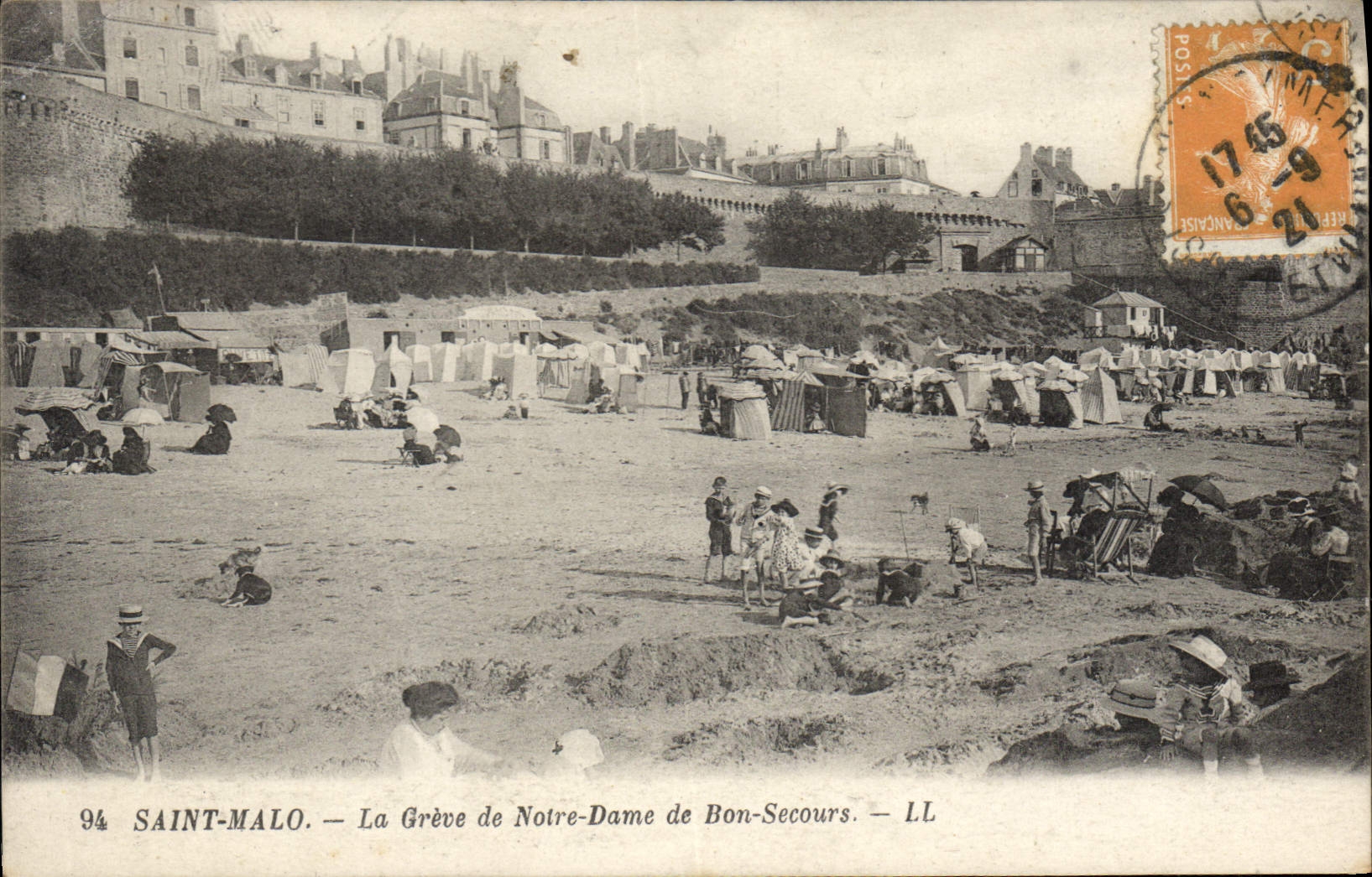CPA Saint Malo La Greve de Notre Dame de BOn Secours 