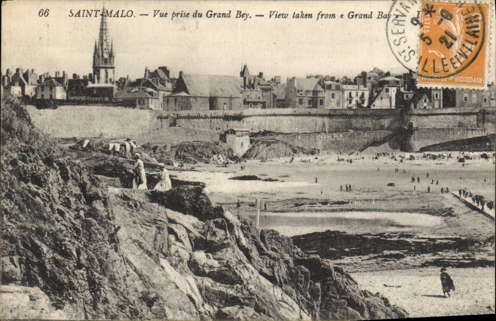 CPA Saint Malo Vue Prise du Grand Bey View Taken from Grand Bay