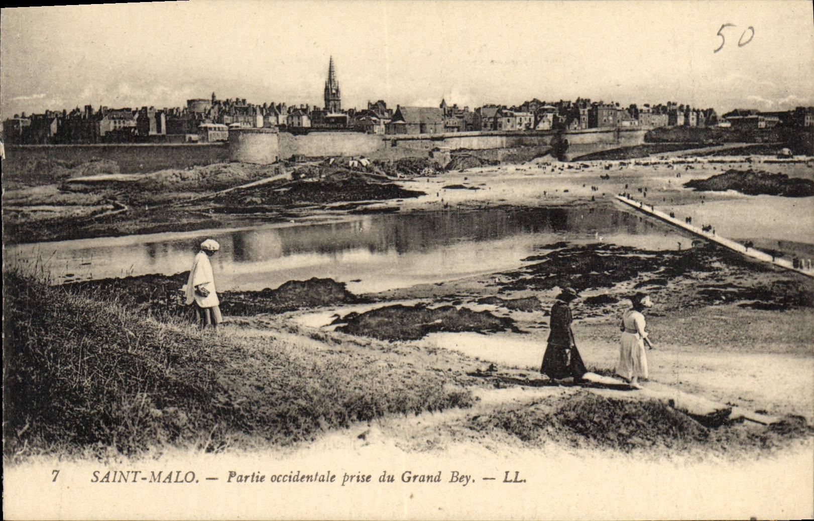 CPA Saint Malo Partie Occidentale Prise du Grand Bey