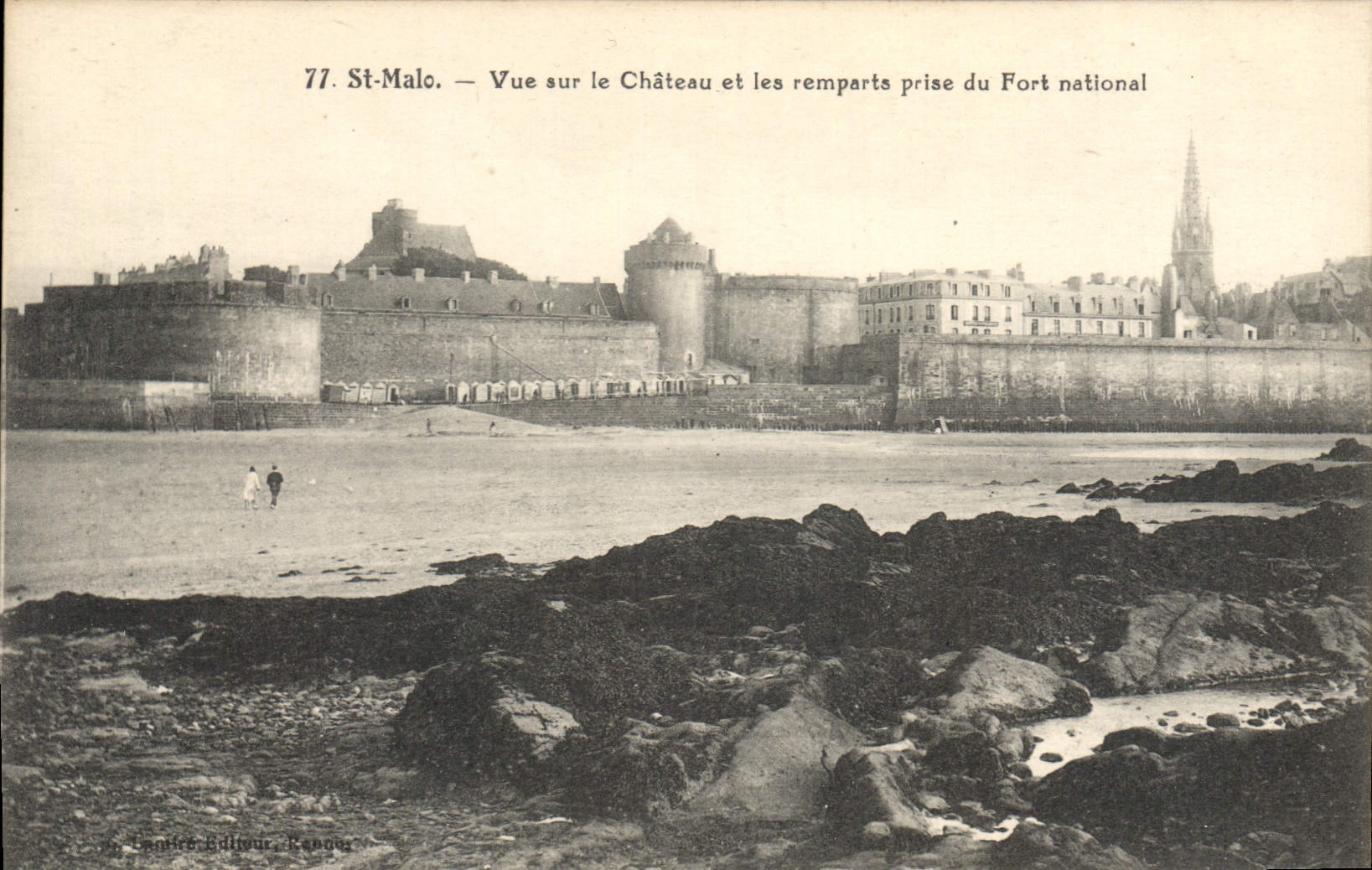 CPA St Malo Vue sur le Chateau 