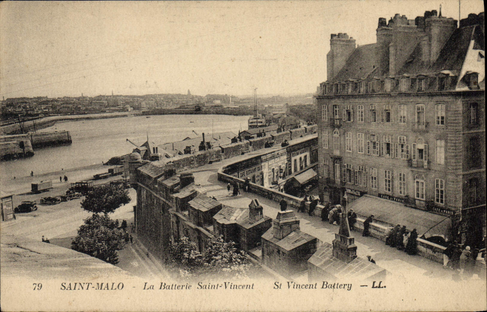 CPA Saint Malo La Ballerie Saint Vincent St Vincent Battery 