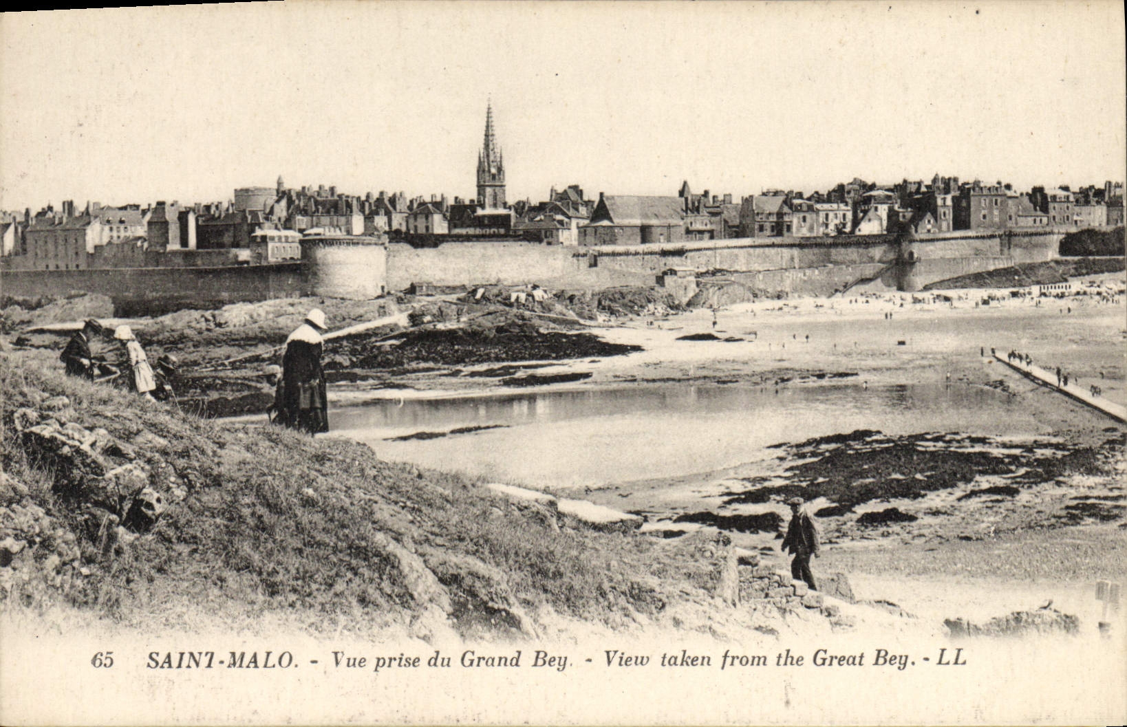 CPA Saint Malo Vue Prise du Grand Bey View taken from the Great Bey 