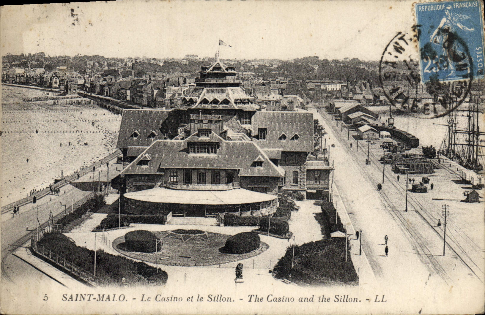 CPA Saint Malo Le Casino et le sillon 