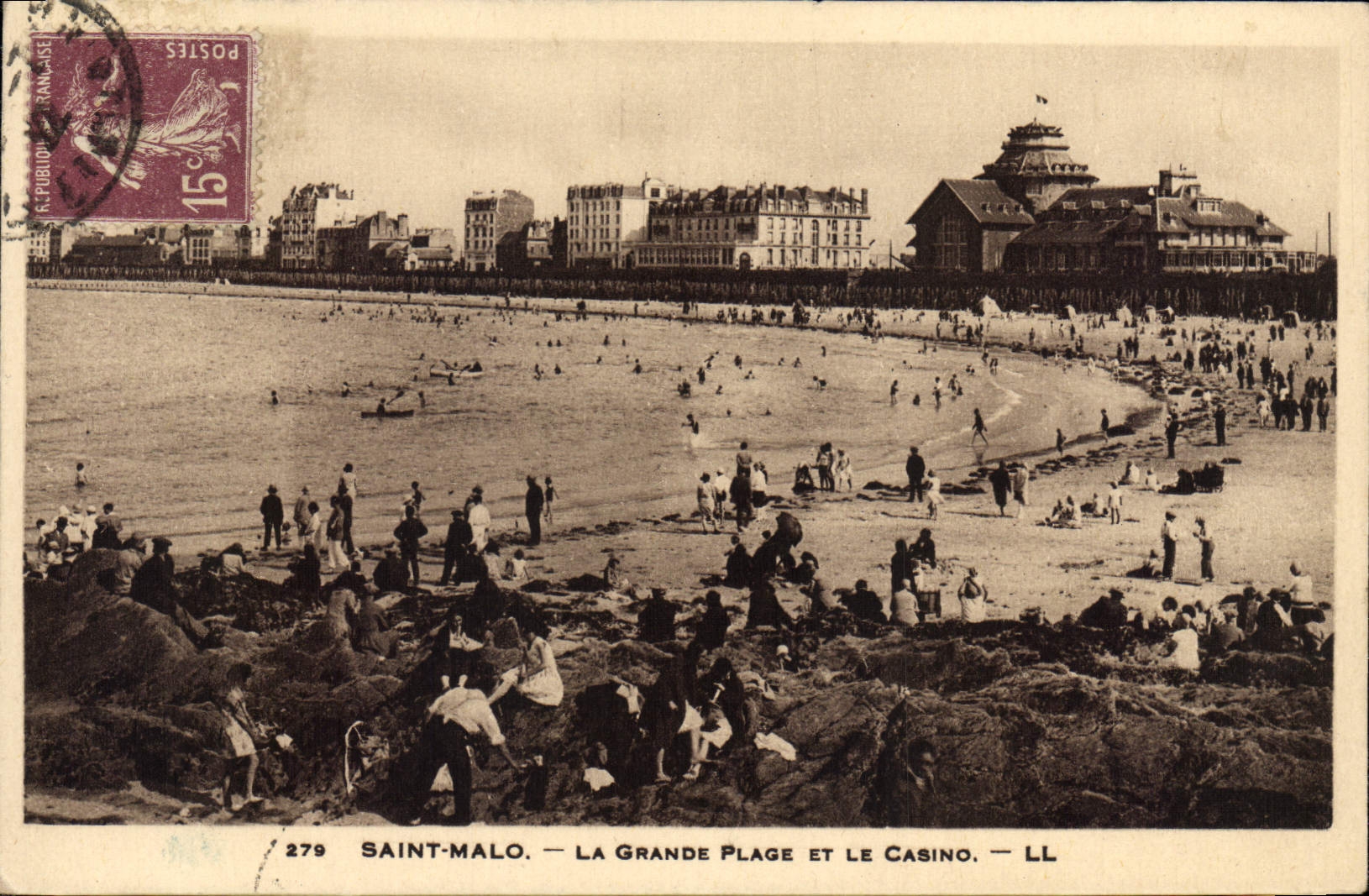 CPA Saint Malo La Grande Plage et le Casino 