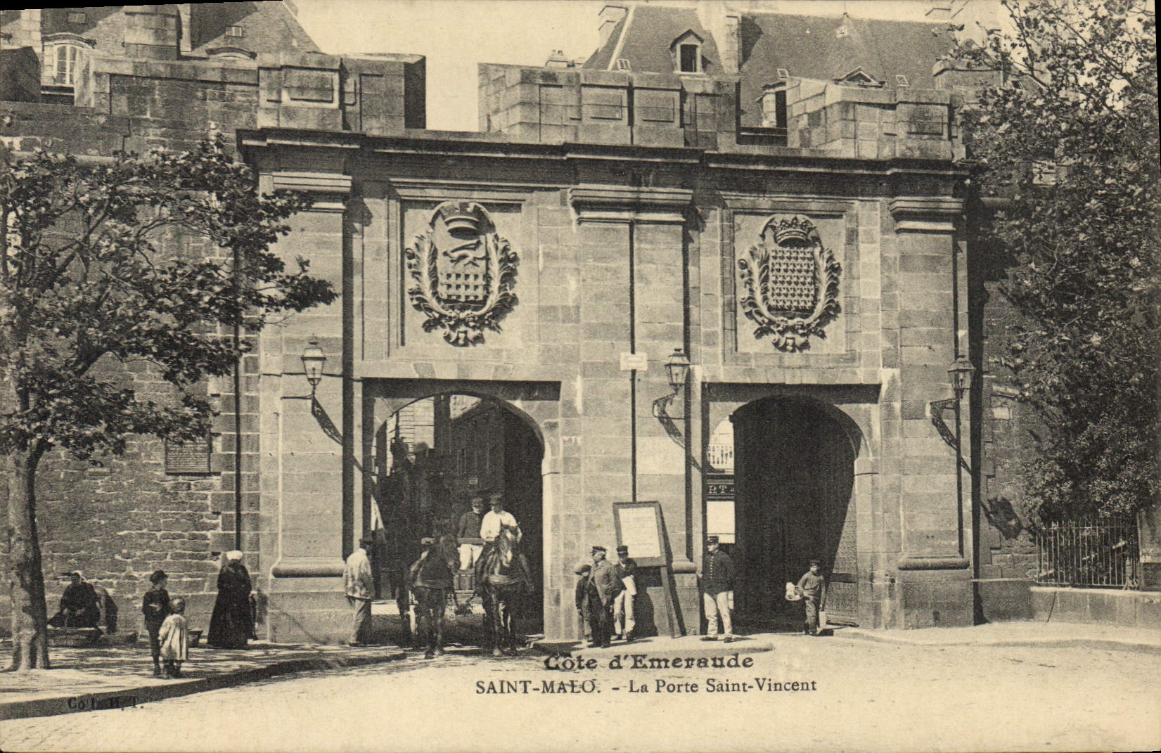 CPA Cote d'Emeraude Saint Malo La Porte Saint Vincent 