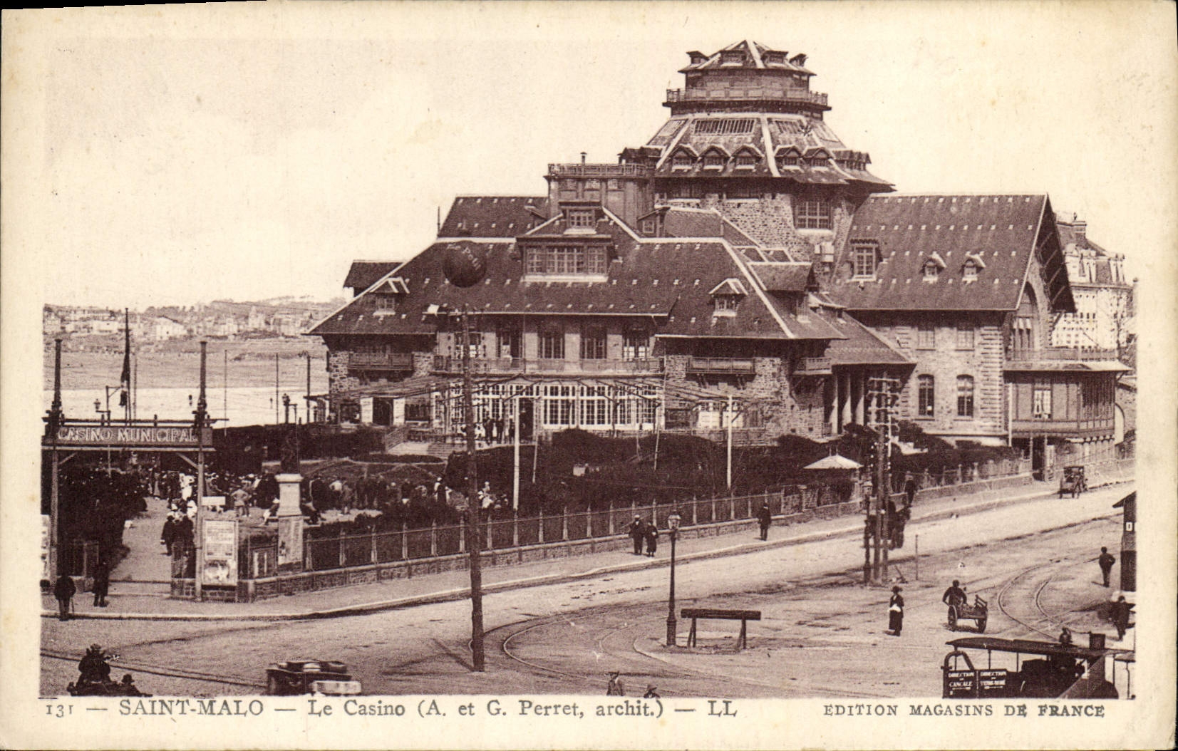 CPA Saint Malo Le Casino A et G Perret Archit 