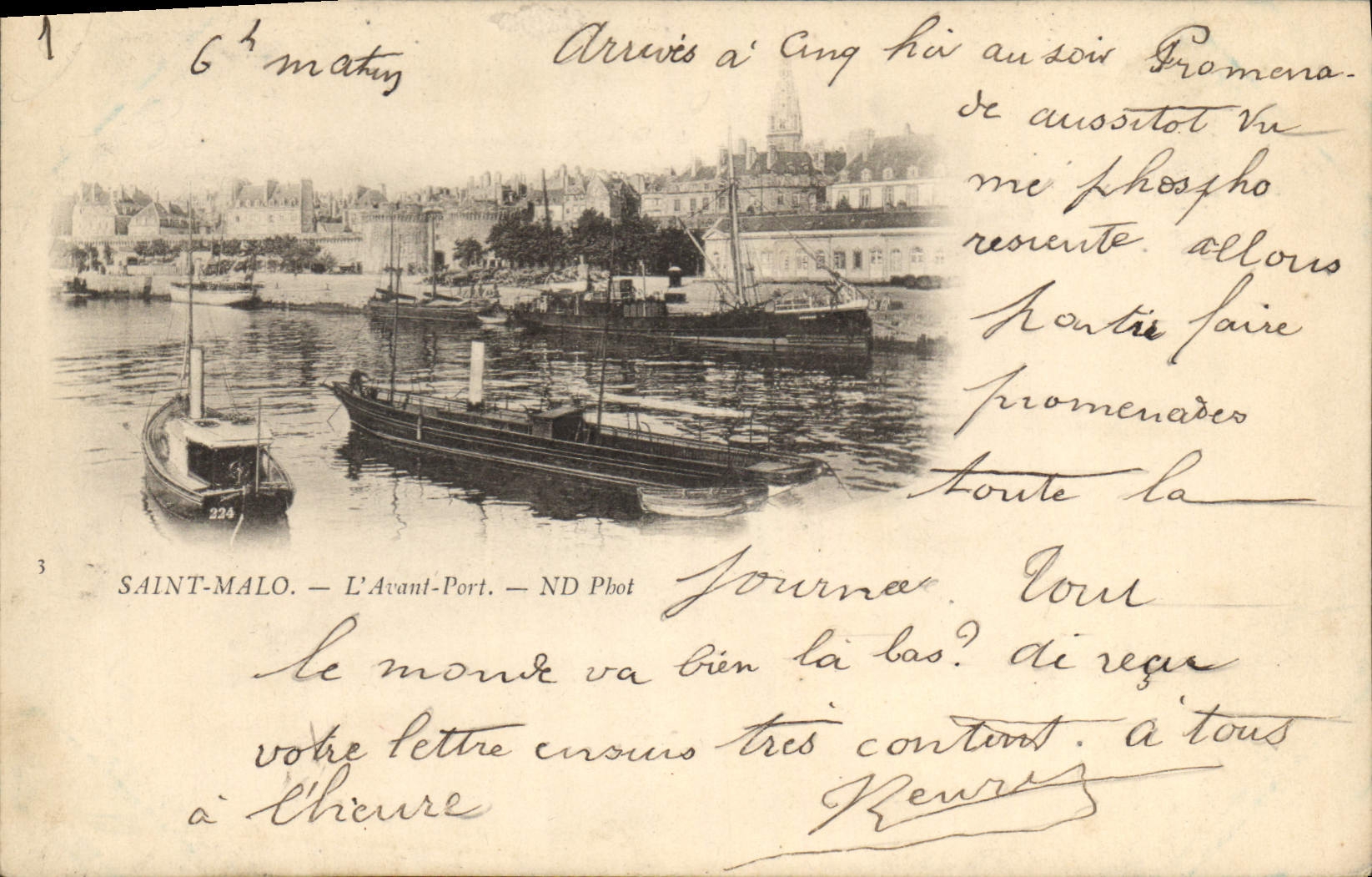 CPA Saint Malo L'Avant Port 