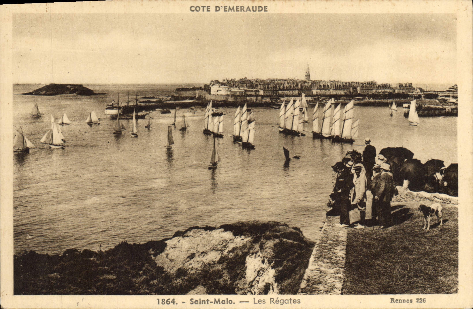 CPA Cote d'Emeraude Saint Malo Les Regates 