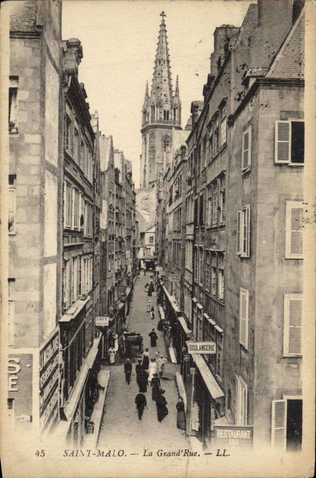CPA Saint Malo La Grand Rue 