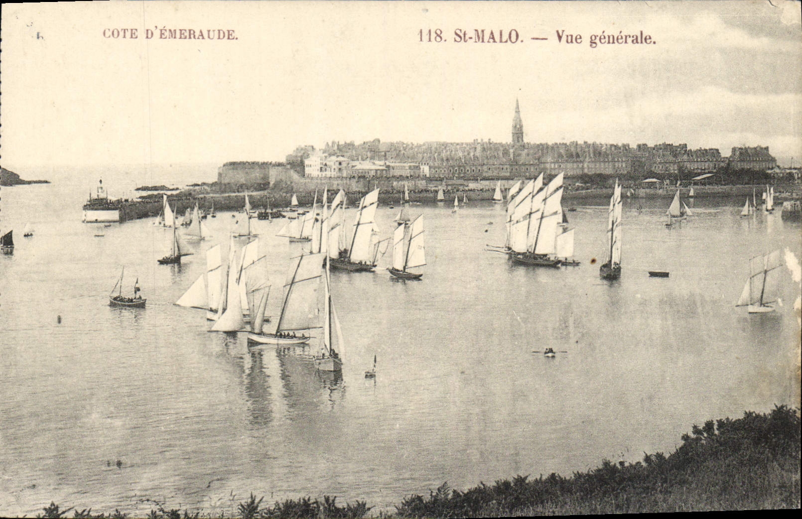 CPA Cote d'Emeraude Saint Malo vue Generale 