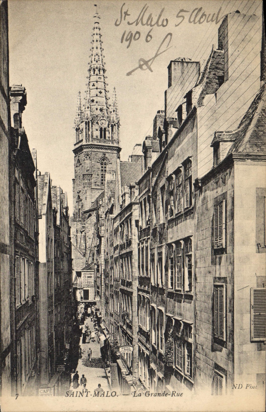 CPA Saint Malo La Grande Rue 