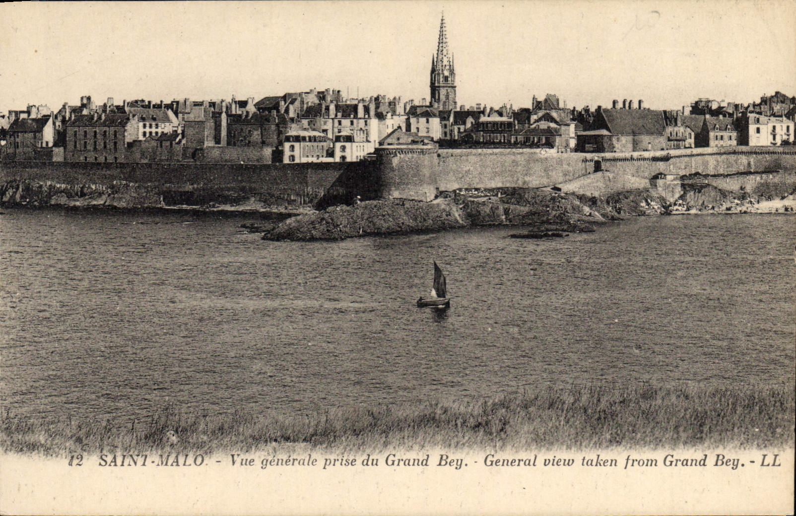 CPA Saint Malo Vue Generale Prise du Grand Bey General View taken from Grand Bey