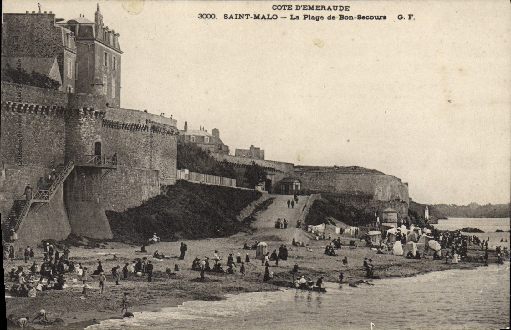 CPA Saint Malo La Plage de Bon Secours 
