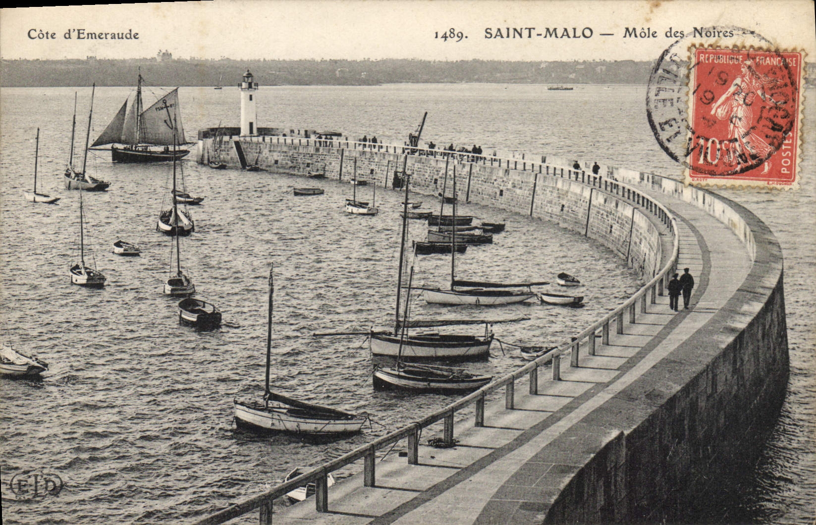 CPA Saint Malo Mole des Noires 