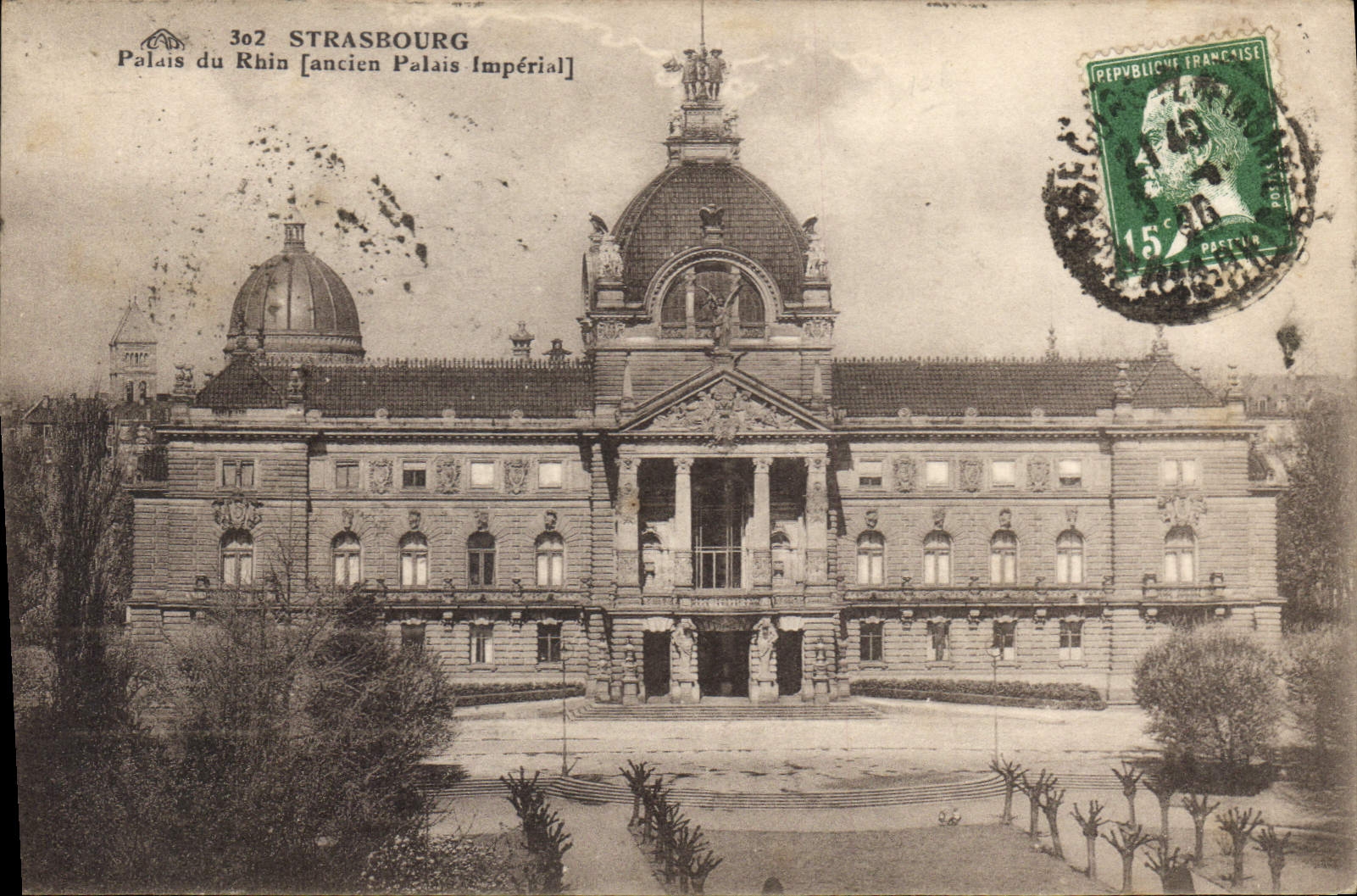 CPA Strasbourg Palais du Rhin Ancien Palais Imperial 