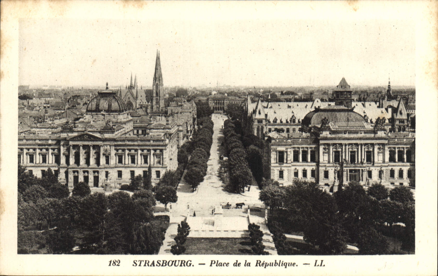 CPA Strasbourg Place de la Republique 