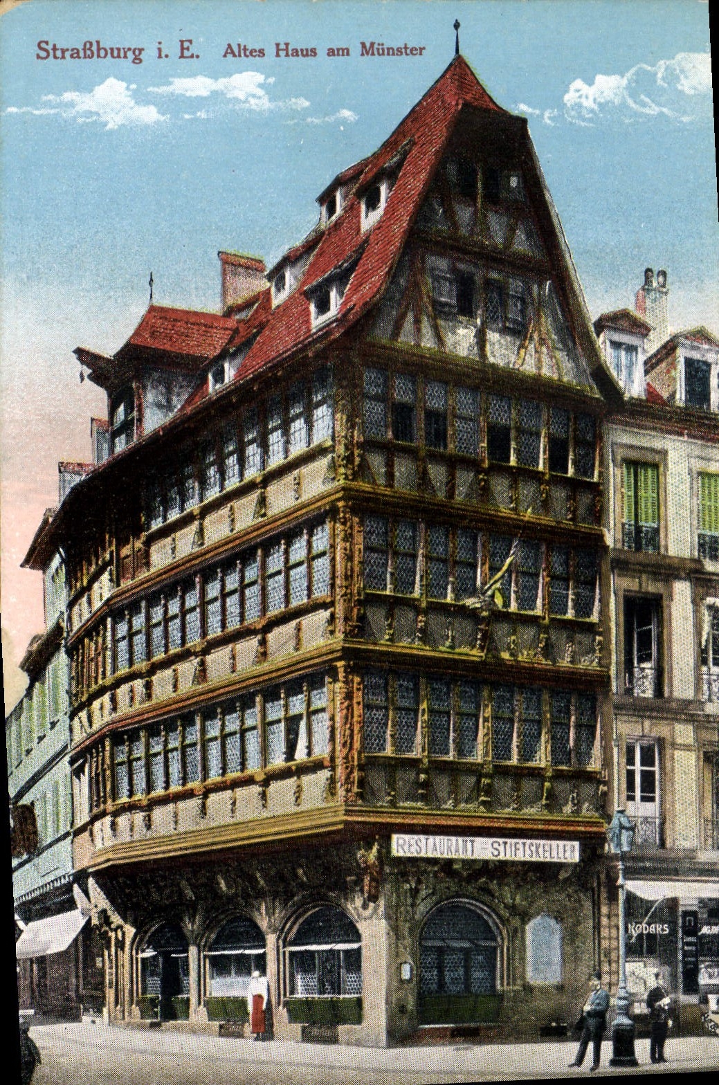 CPA Strassburg Altes Haus am Munster 