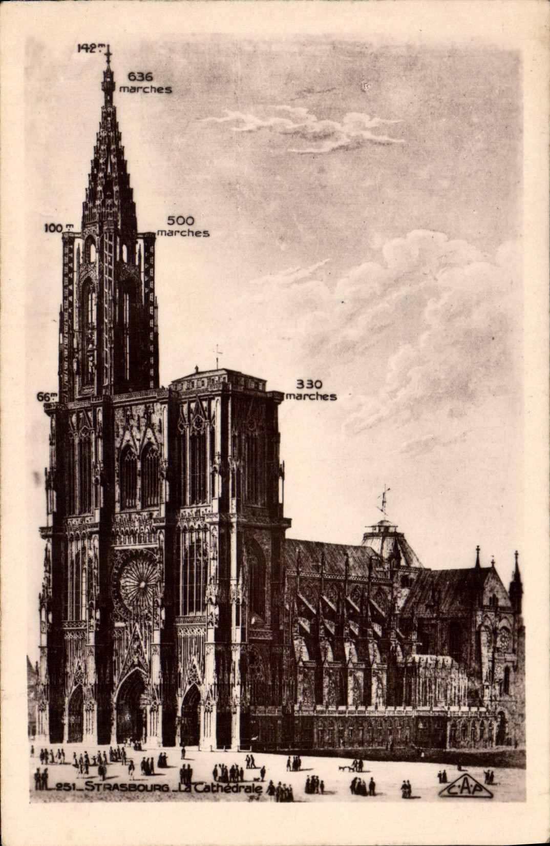 CPA Strasbourg La Cathedrale 