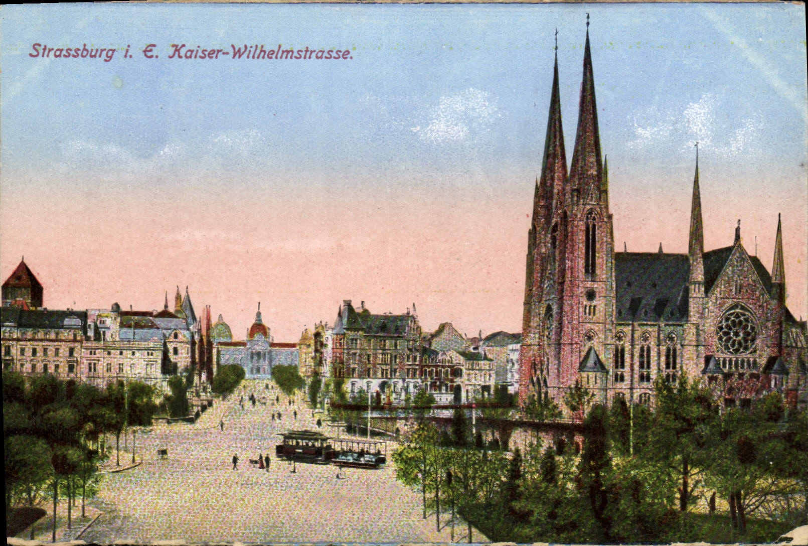 CPA Strassburg Kaser Wilhelmstrasse 