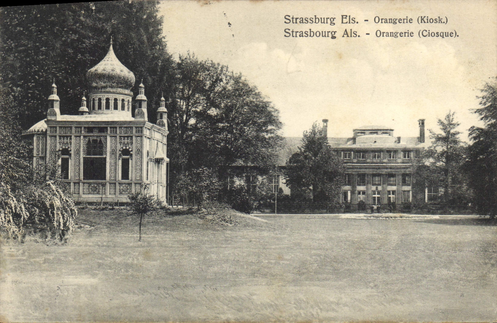 CPA Strasbourg Als Orangerie Ciosque 