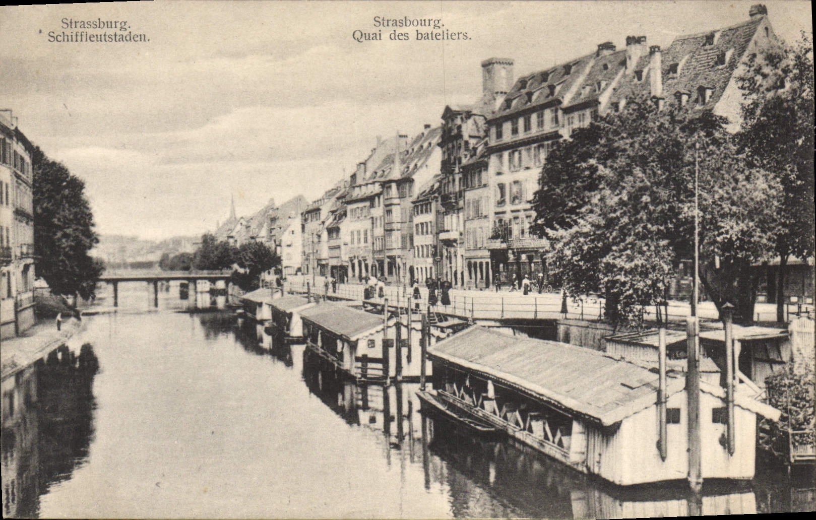 CPA Strasbourg Quai des bateliers 