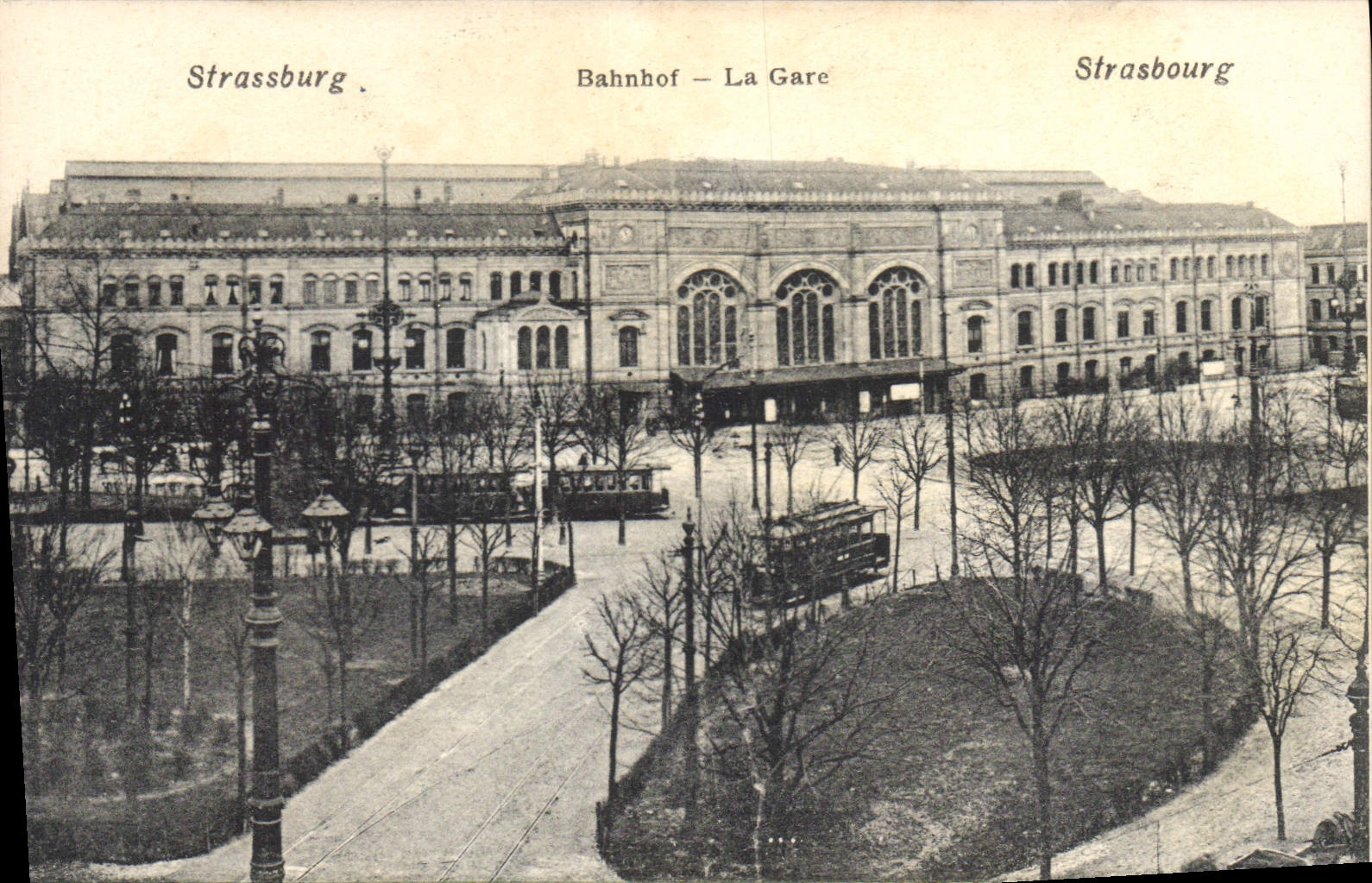 CPA Strasbourg La Gare 