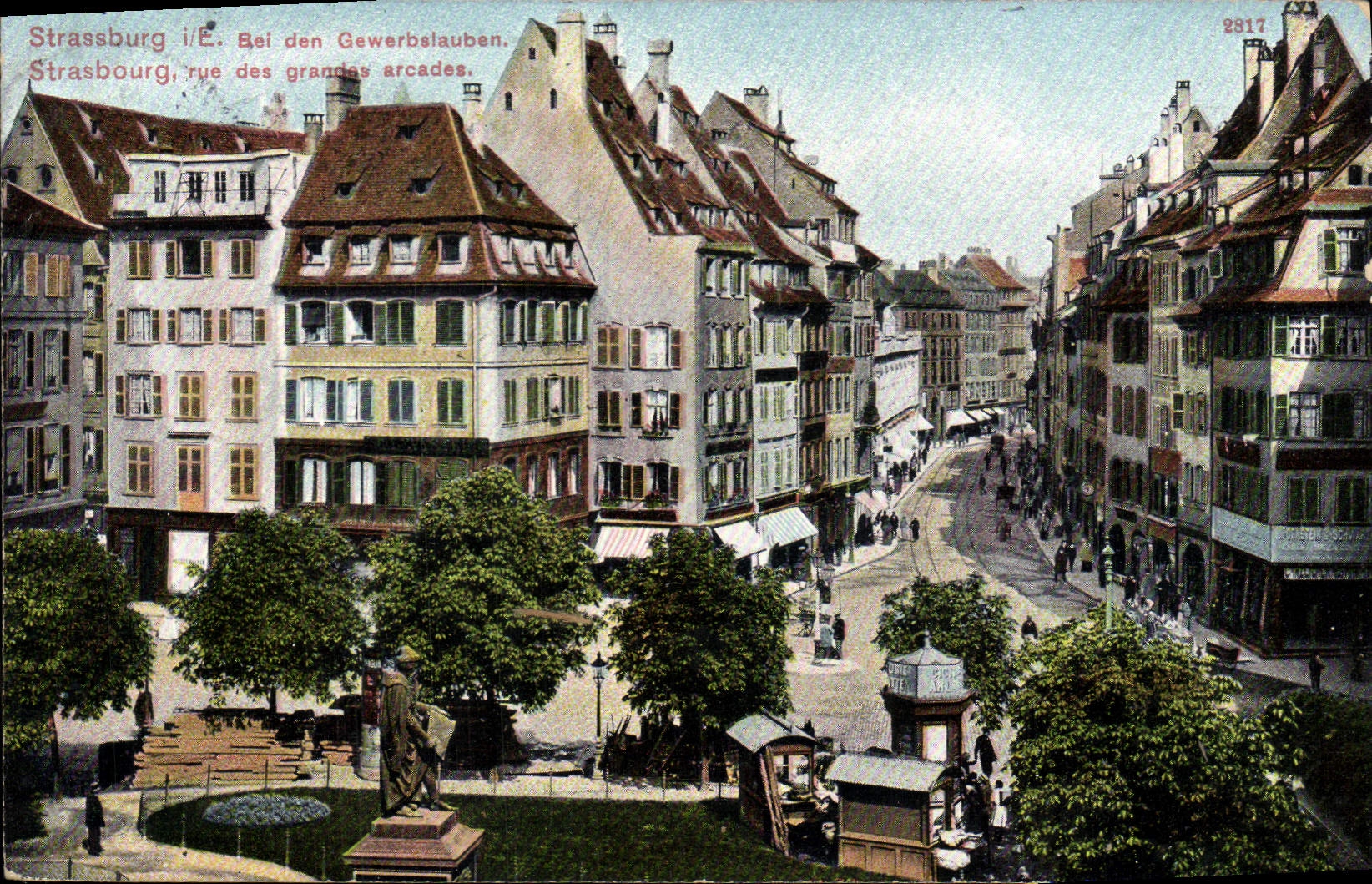 CPA Strasbourg rue des grandes arcades