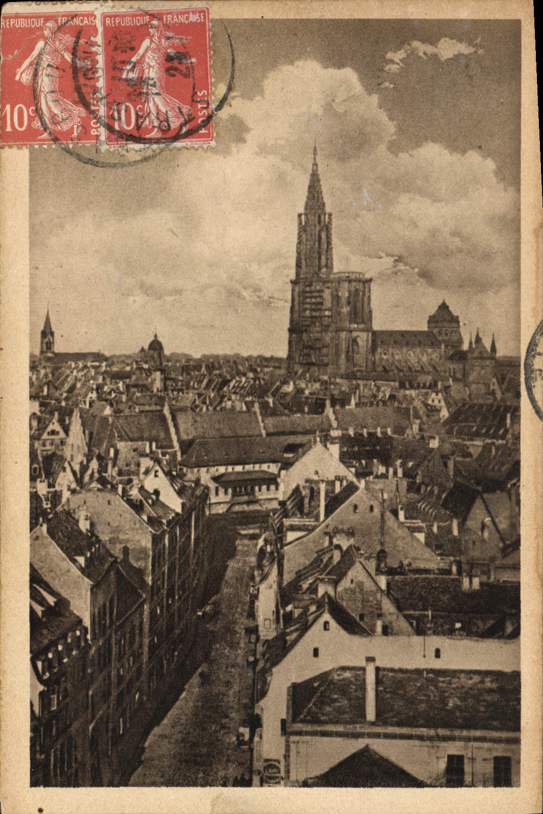 CPA Strassburg IE Gesamtansicht 