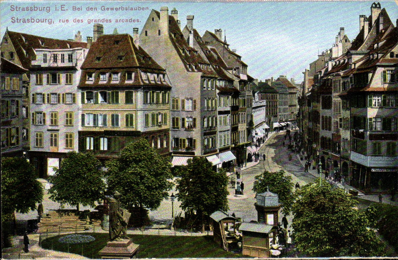CPA Strasbourg rue des grandes arcades 