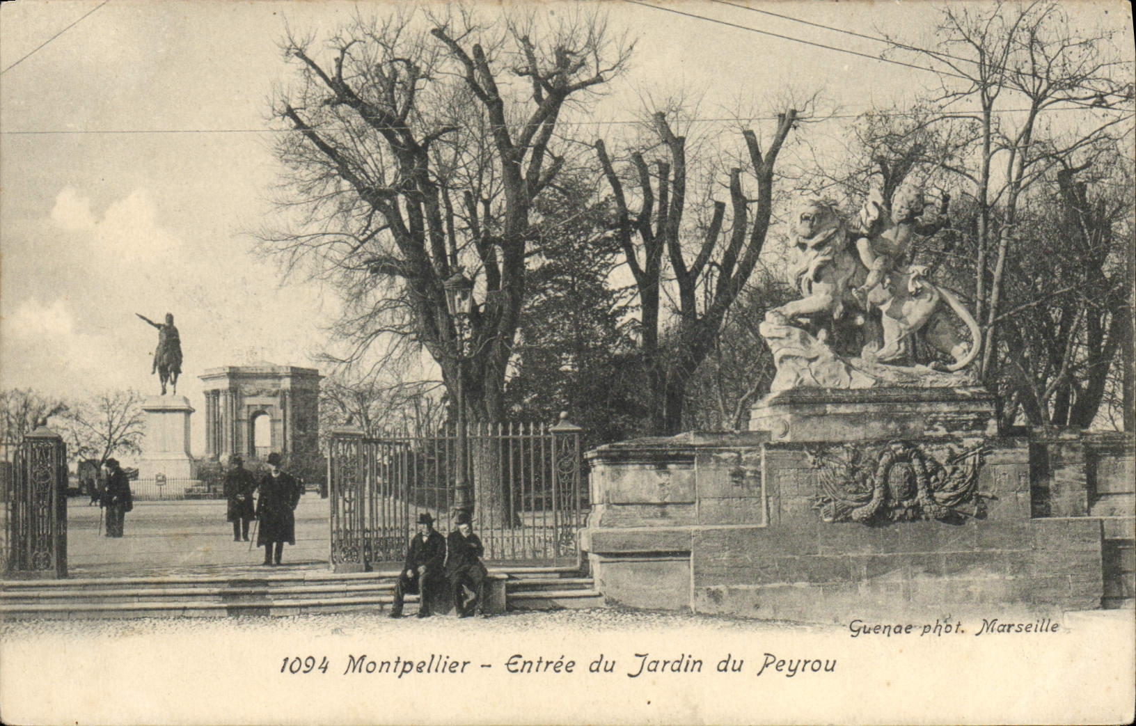 CPA Montpellier Entree du Jardin du Peyrou 
