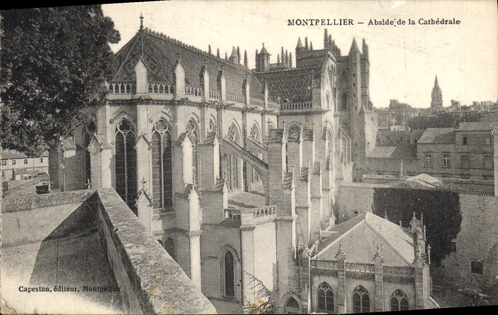 CPA Montpellier Abside de la Cathedrale 