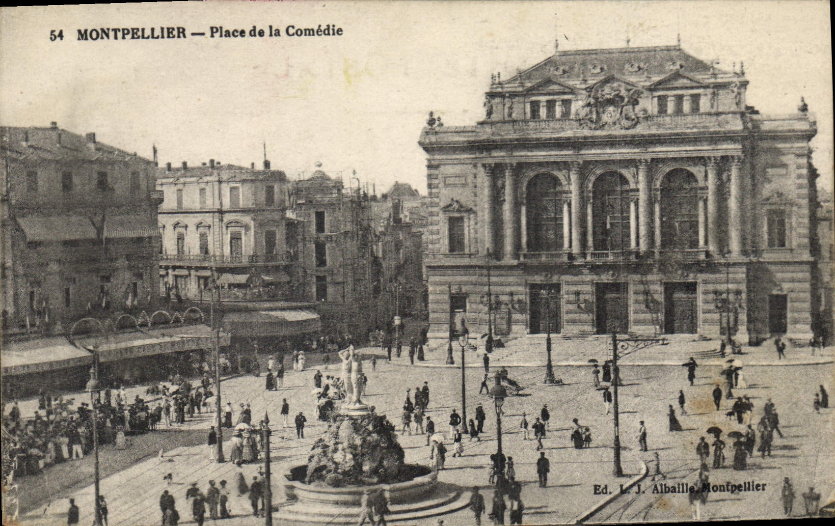 CPA Montpellier Place de la Comedie 
