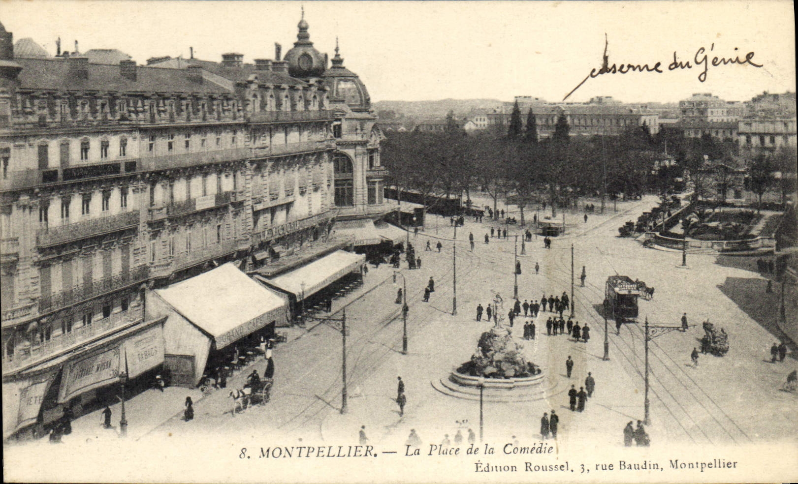 CPA Montpellier La Place de la Comedie