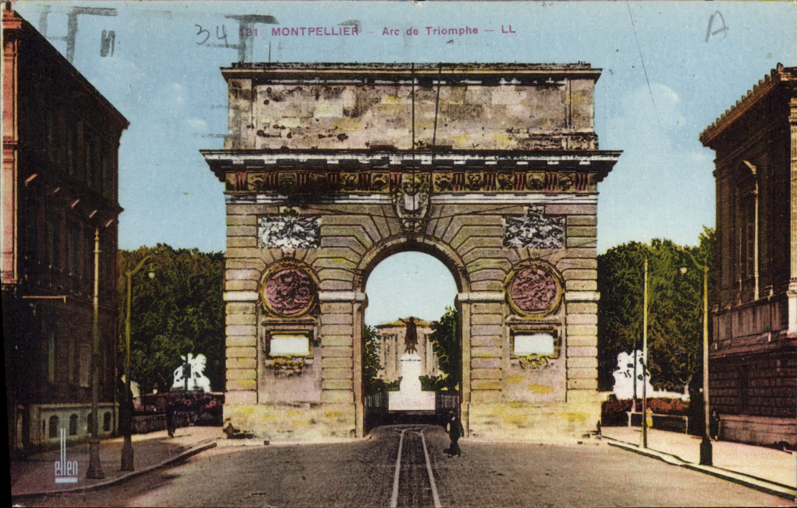 CPA Montpellier Arc de Triomphe 
