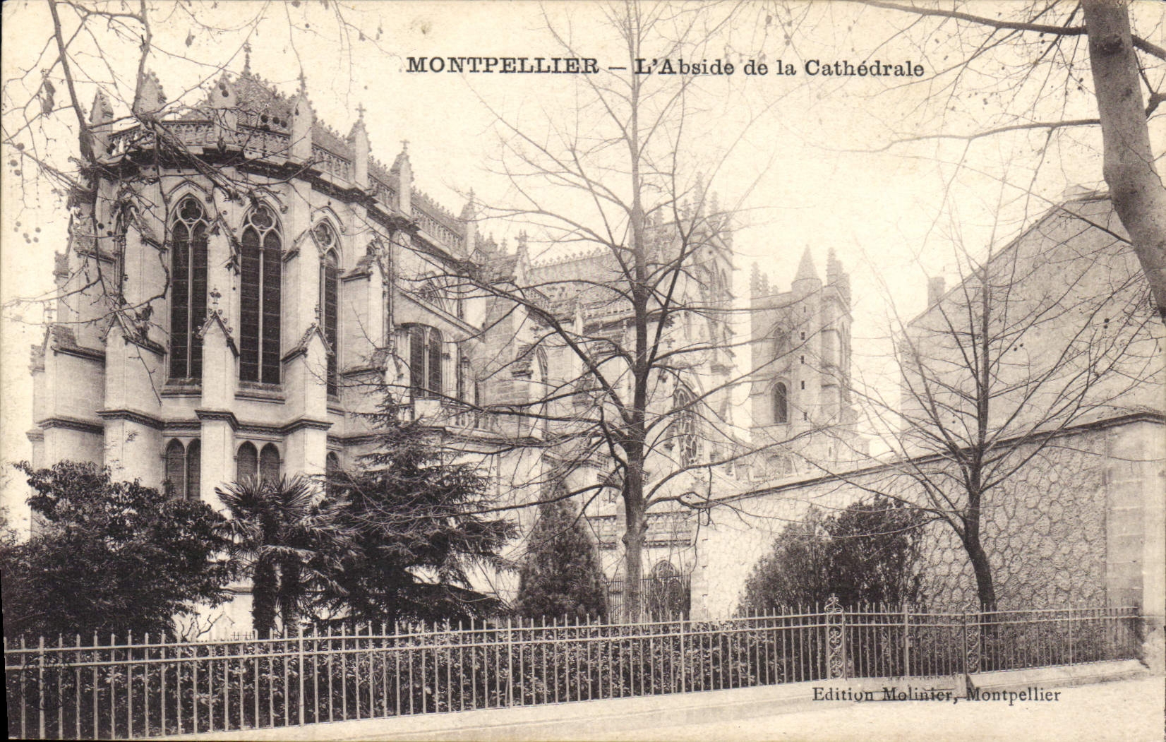 CPA Montpellier L'Abside de la Cathedrale 