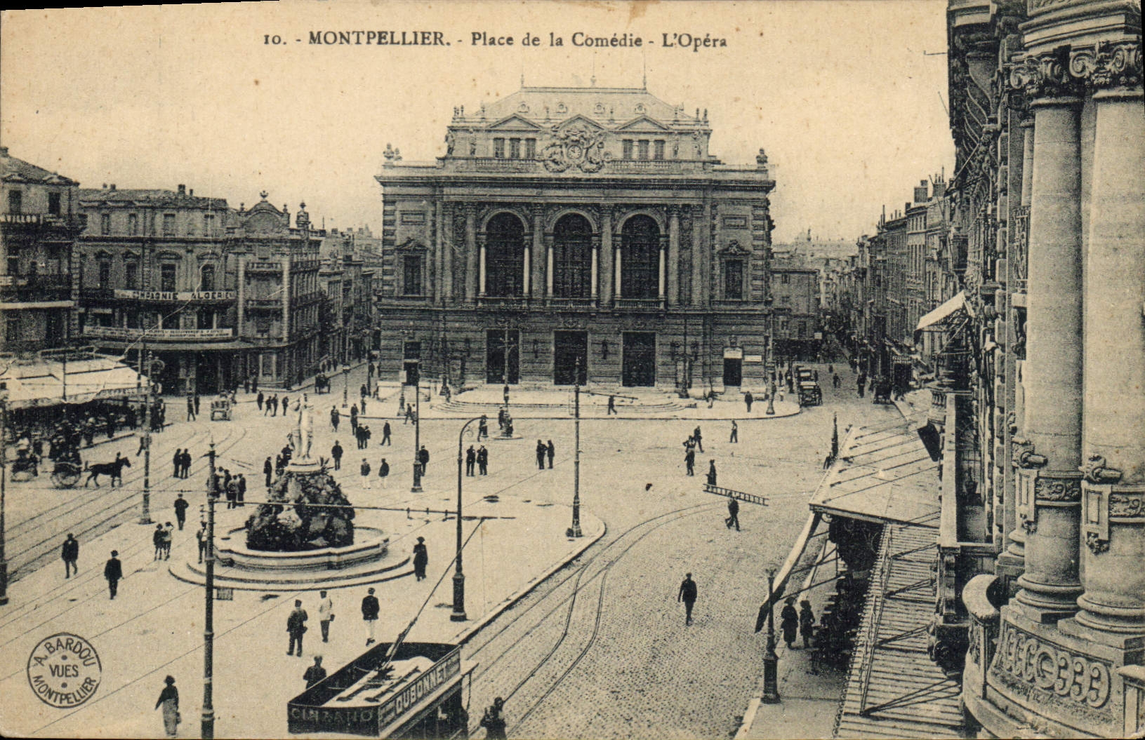 CPA Montpellier Place de la Comedie L'Opera 