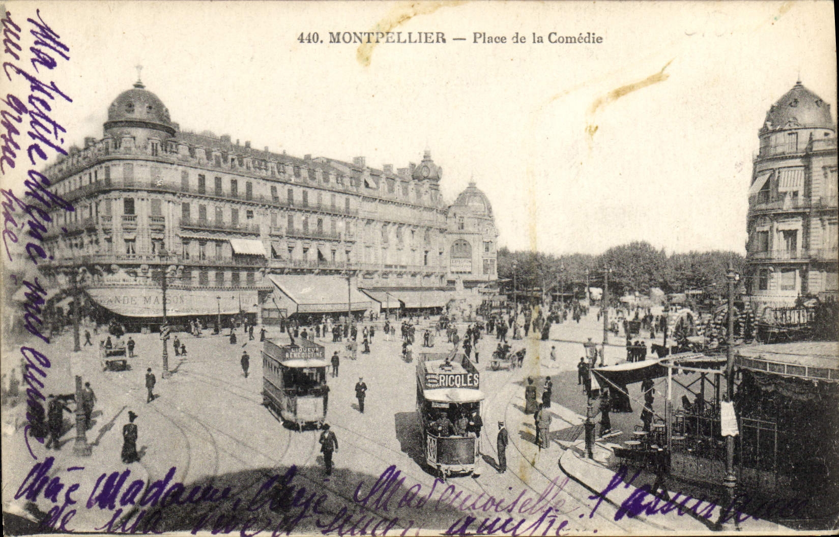 CPA Montpellier Place de la Comedie Tramway